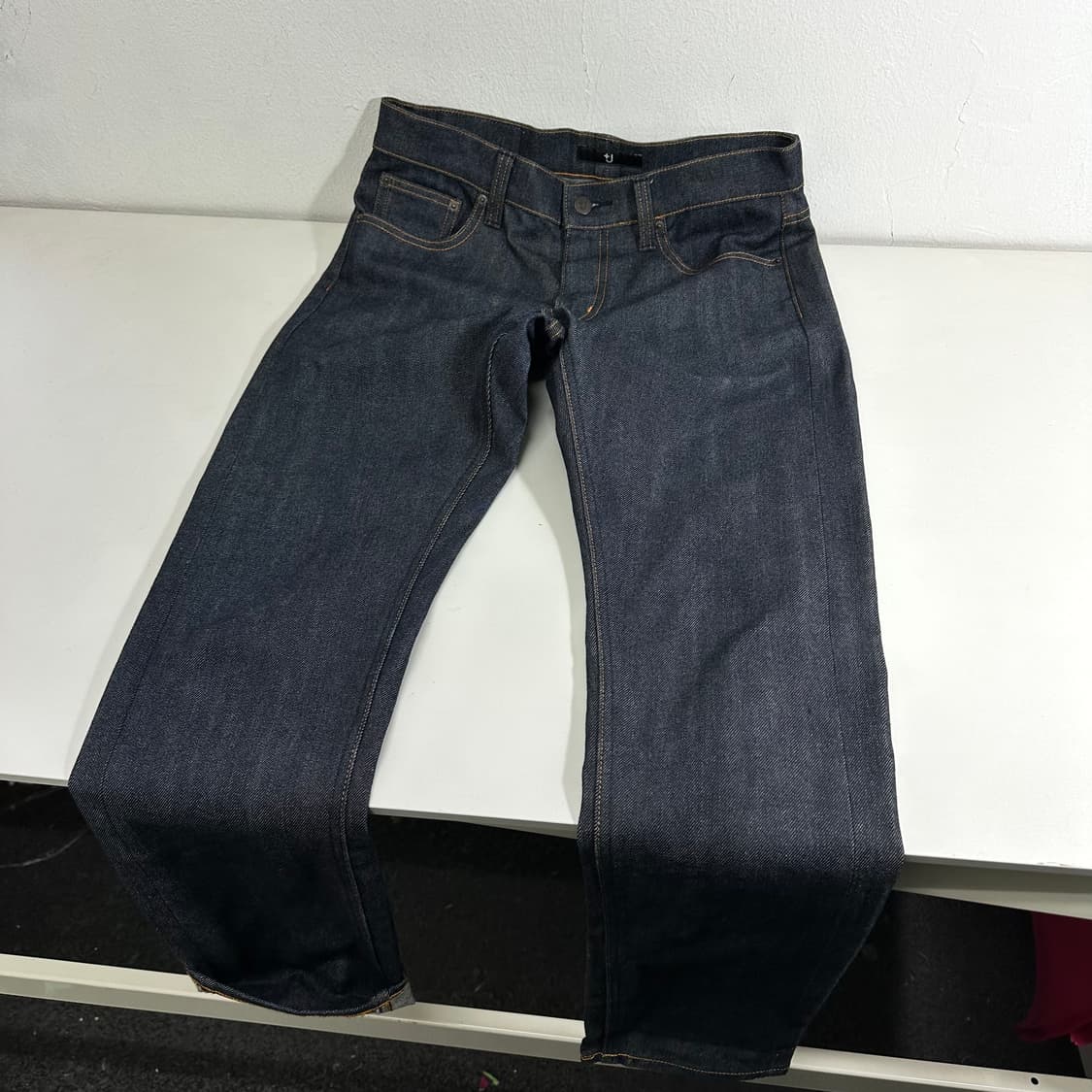 우먼M-L 26 유니클로 X 질샌더 슬림레귤러핏 셀비지 데님팬츠 상품이미지4