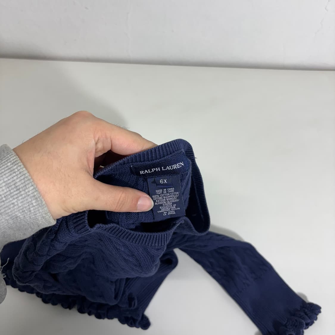 6M 폴로베이비 네이비 6개월 꽈베기가디건 상품이미지4