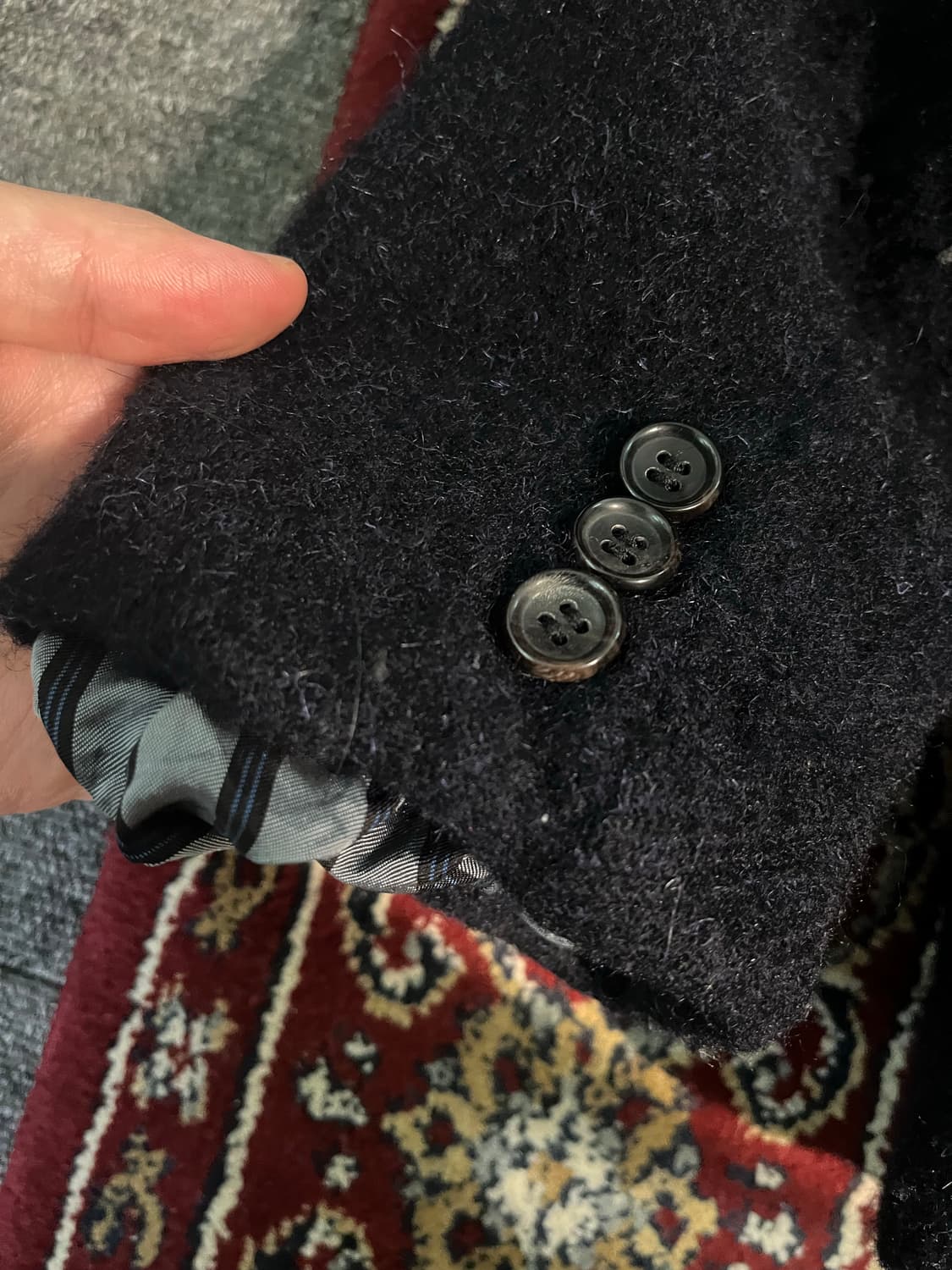comme des garcons homme 축융울 블레이저 자켓 상품이미지6