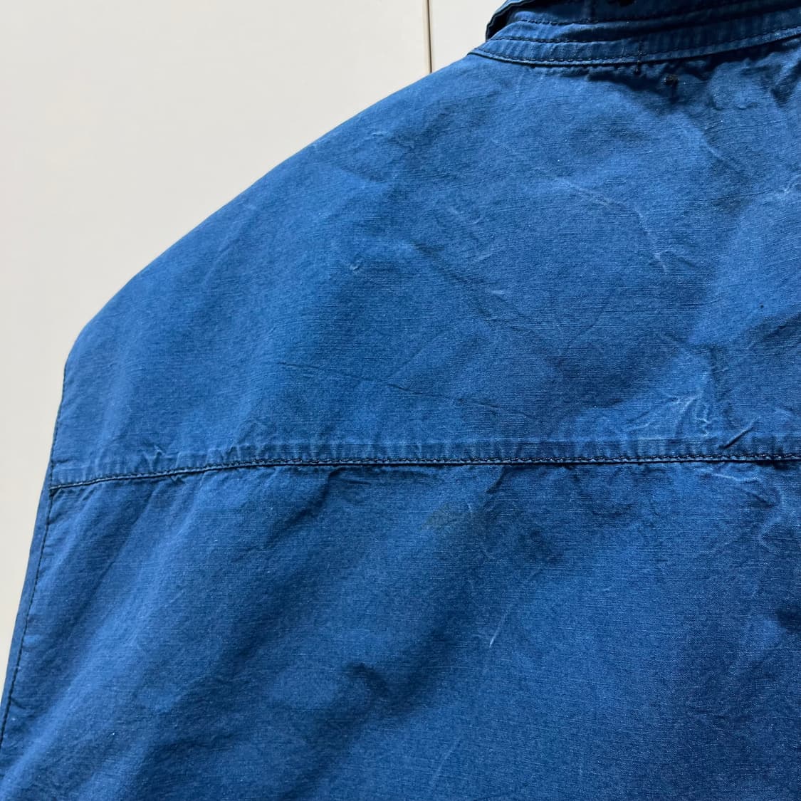 00s 스톤아일랜드 데님 가먼트다잉 워크셔츠 상품이미지5