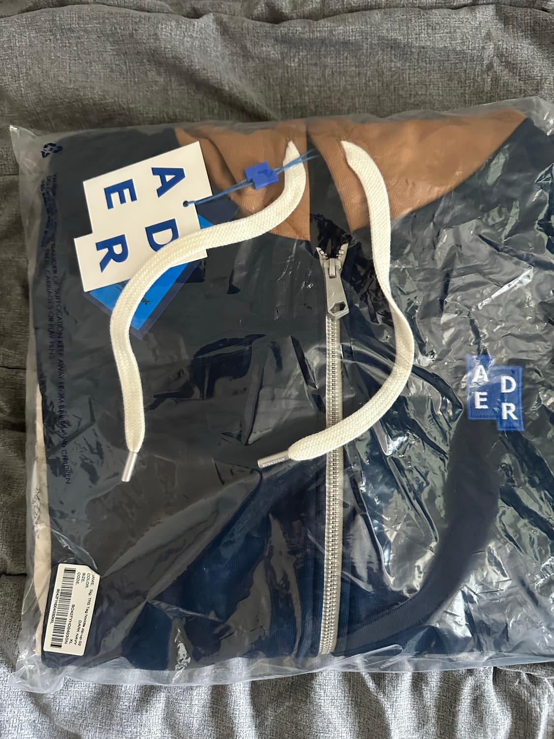 아더에러 TRS 태그 후드집업 다크 네이비 XL 새상품 상품이미지2