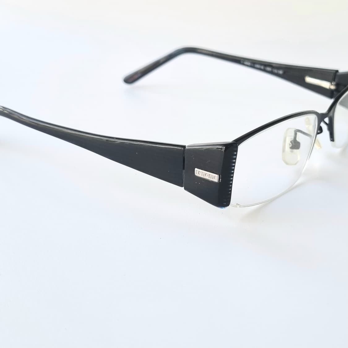 데드스탁  renoma  반무테  블랙 스퀘어 안경테 1363 상품이미지6