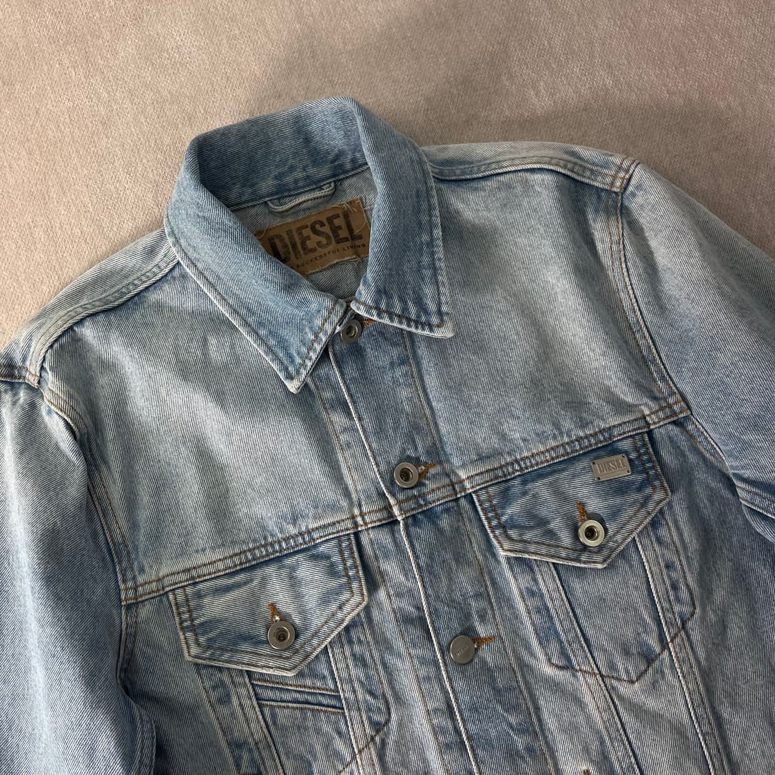 95 디젤 00S 연청 데님 자켓 상품이미지2