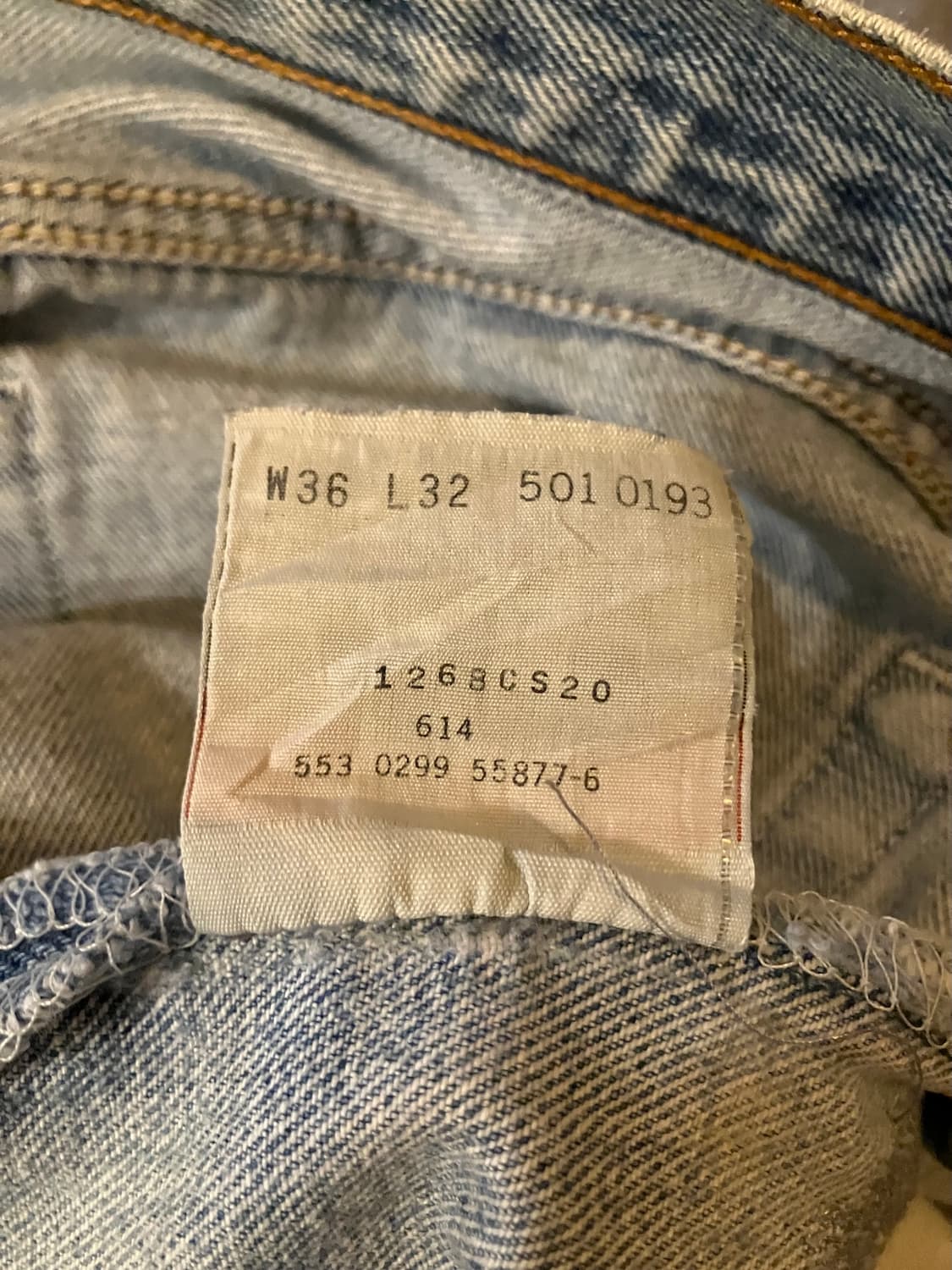 90s USA 빈티지 리바이스 501 데님 팬츠 상품이미지7