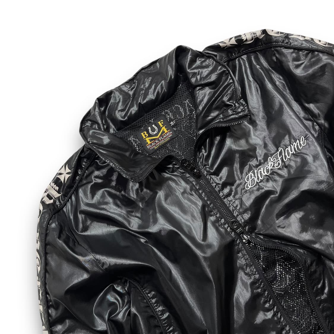 Black Flame Rock Chic Tattoo Jacket 상품이미지5