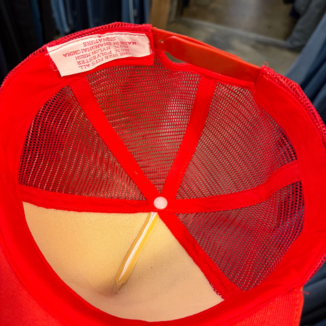 90s USA 빈티지 체리콕 굿즈 트러커 매쉬 볼캡 모자  상품이미지7