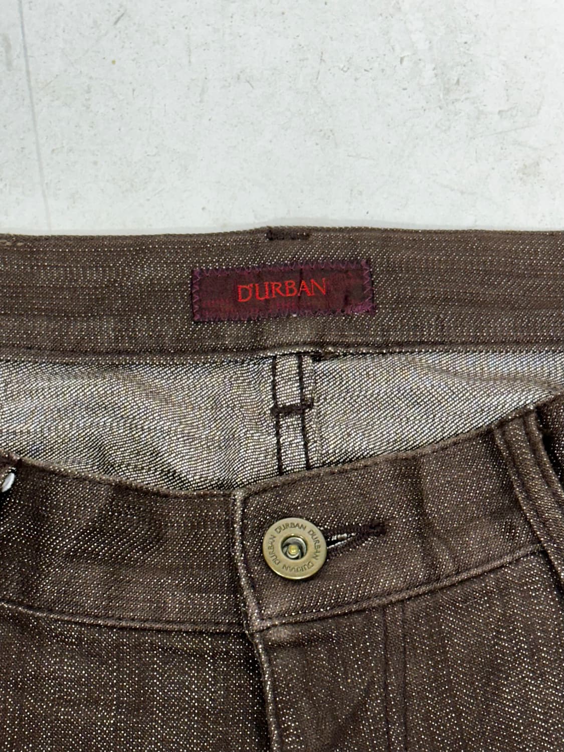 빈티지 Durban 버건디 브라운 와이드 팬츠  상품이미지7