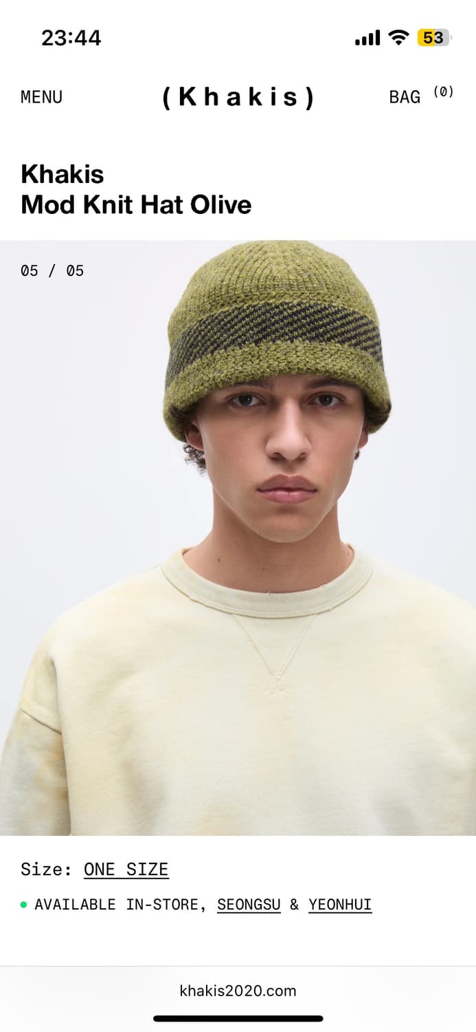 카키스 니트 hat 상품이미지1