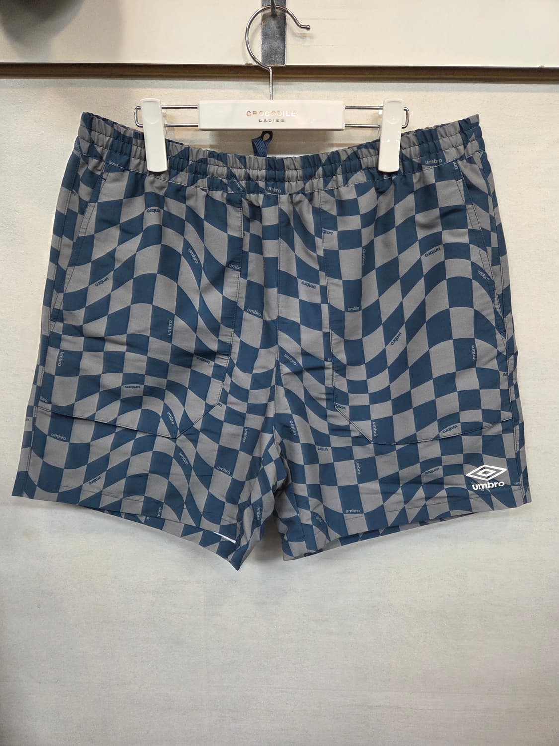 엄브로 린넨 라이크 체크 셔츠반팔 4부반바지 세트 xll 상품이미지3