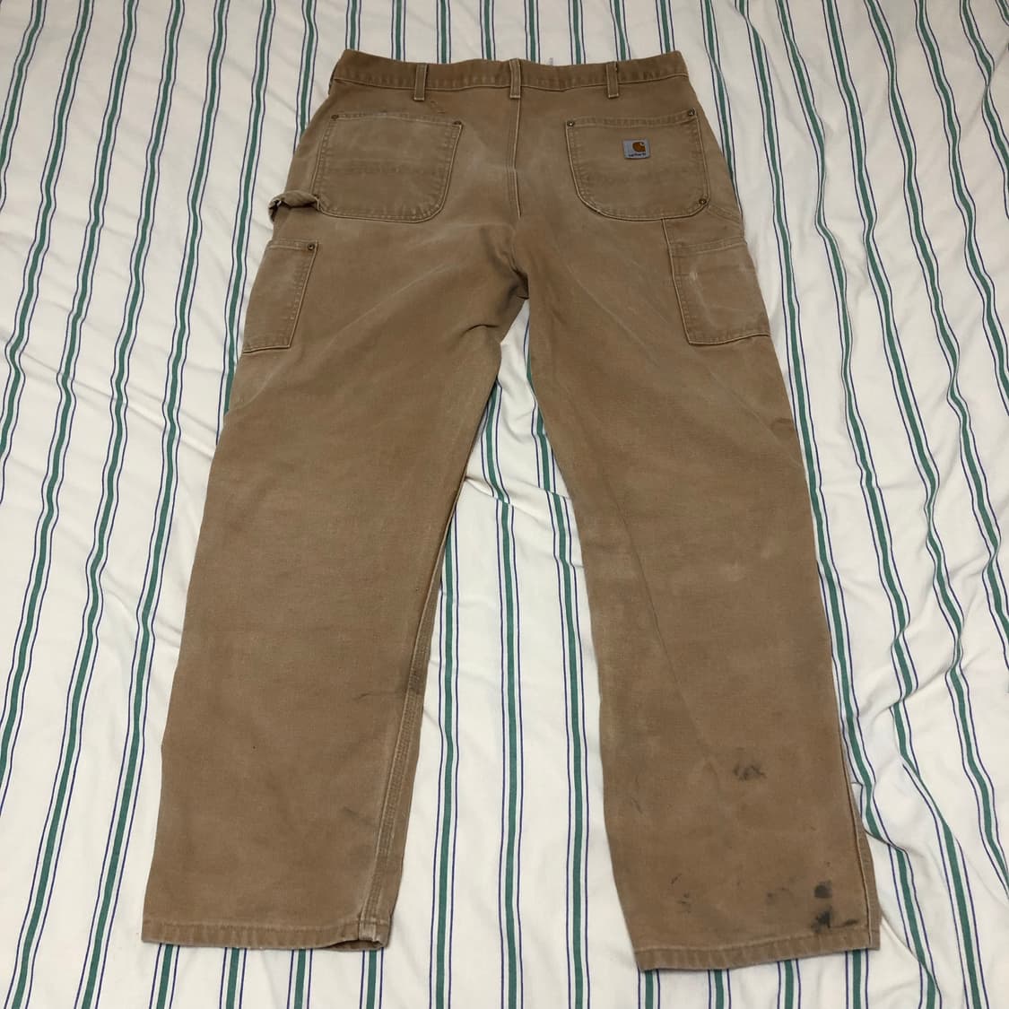 vtg 빈티지 칼하트 더블니 36x32 카키 상품이미지2