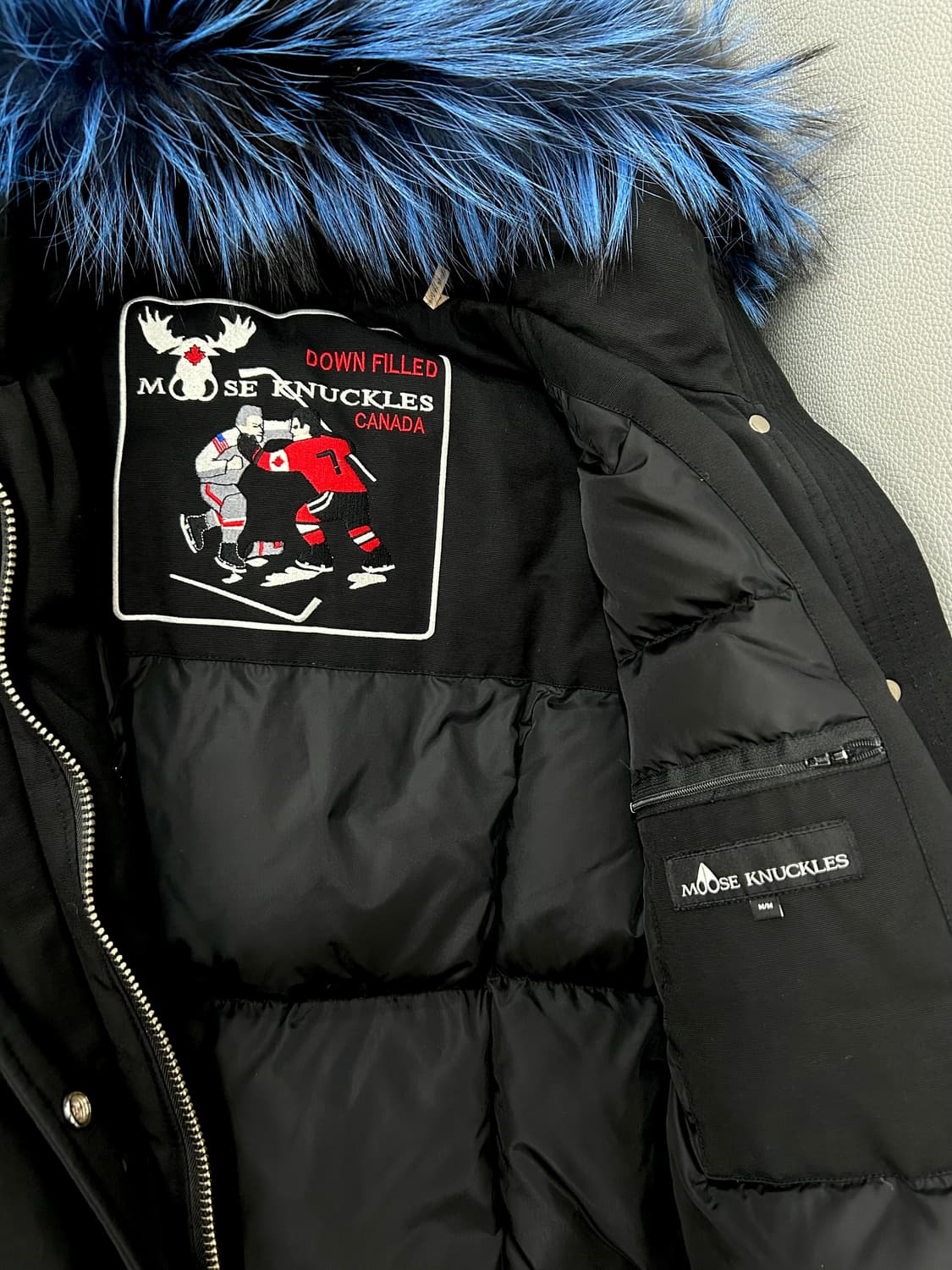 무스너클 아이벡스 블랙 롱패딩(M) 상품이미지9