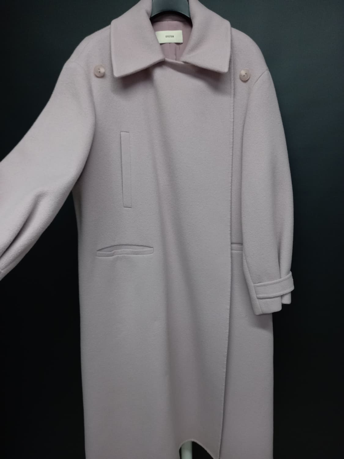 시스템 추동 캐시미어블랜 맥시 롱 코트 44-66 상품이미지4