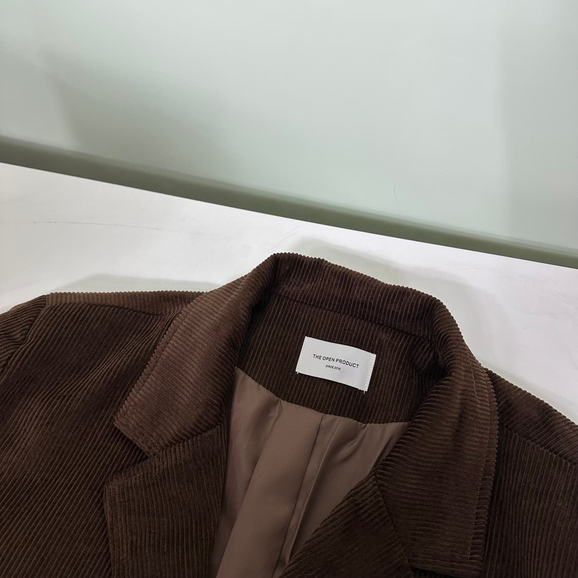 우먼OS 더오픈프로덕트 브라운 클래식핏 코듀로이 블레이져 상품이미지3