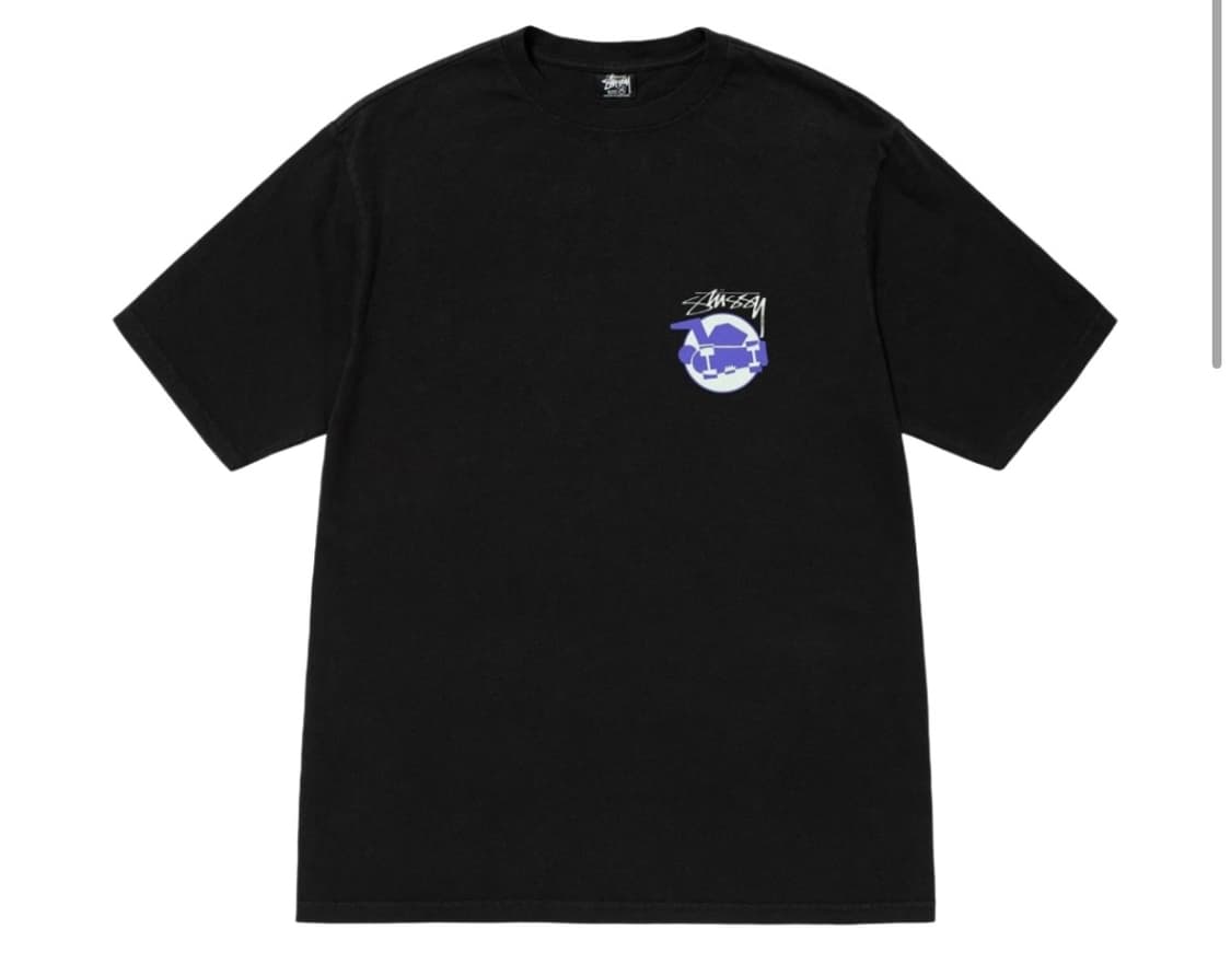 스투시 스케이트맨 티셔츠 블랙 L 상품이미지1