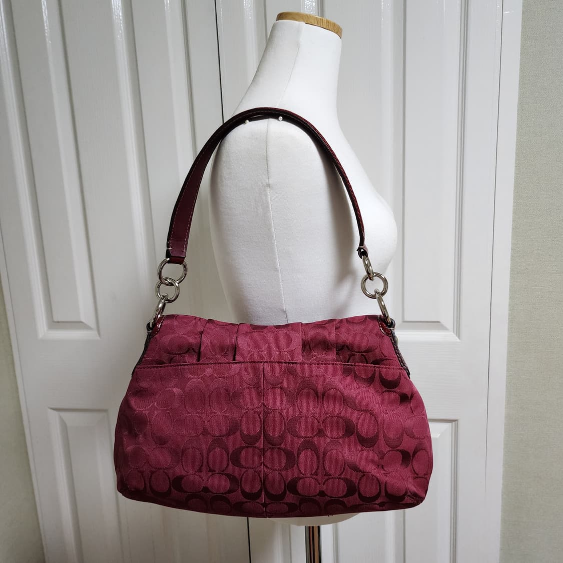 상태굿굿) 코치 숄더백 (버건디) 상품이미지7