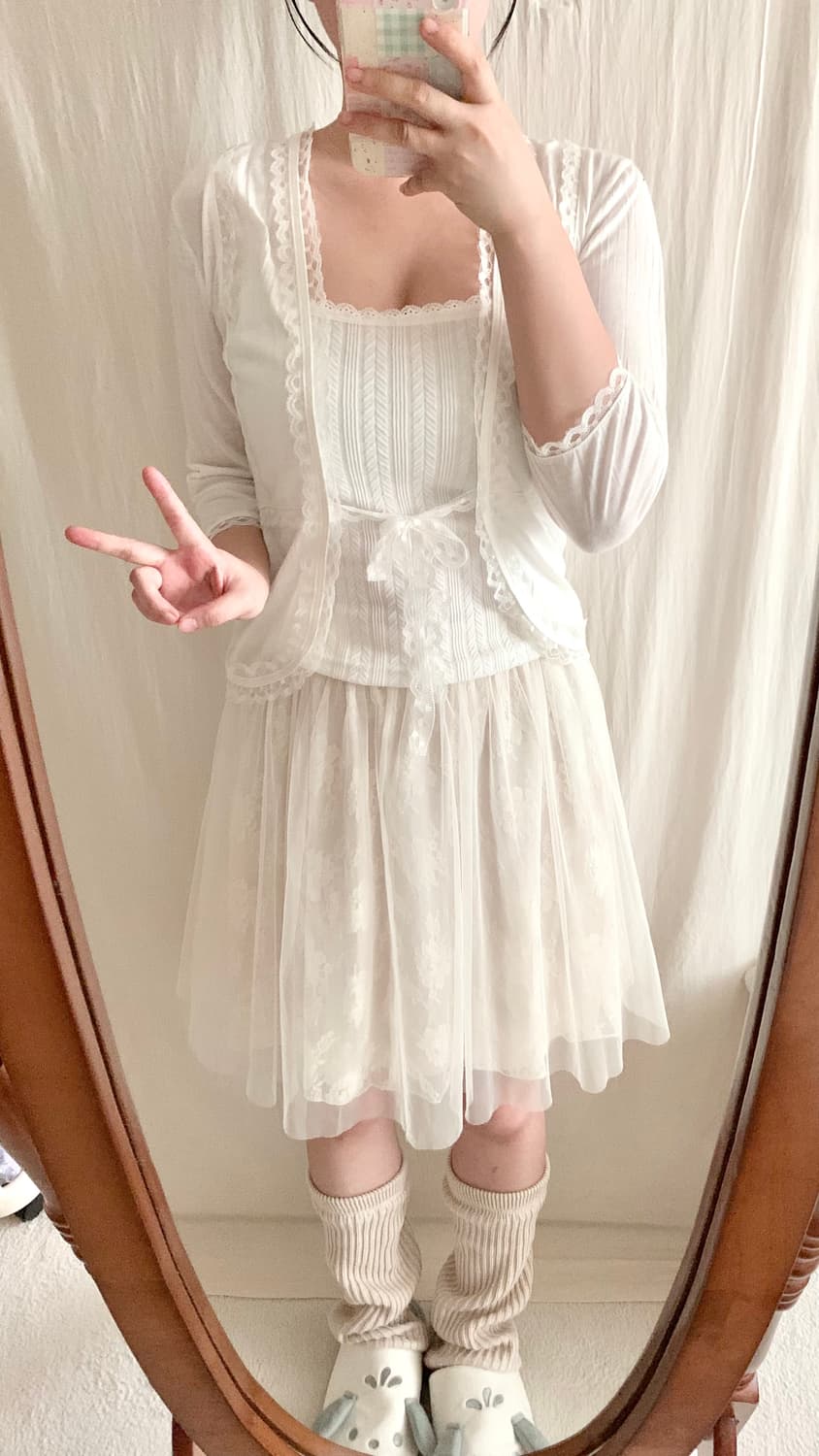 7부 소매 레이스 볼레로 상품이미지6