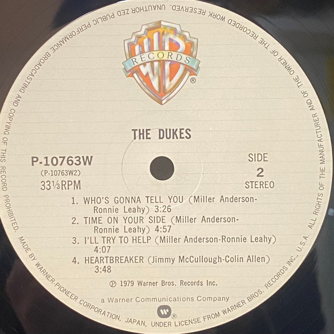 (LP-초민트시리즈) The Dukes - The Dukes 상품이미지5