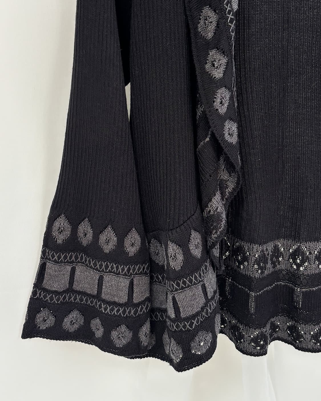 sarisa 미드나잇 에스닉 크림 숄 가디건 상품이미지3