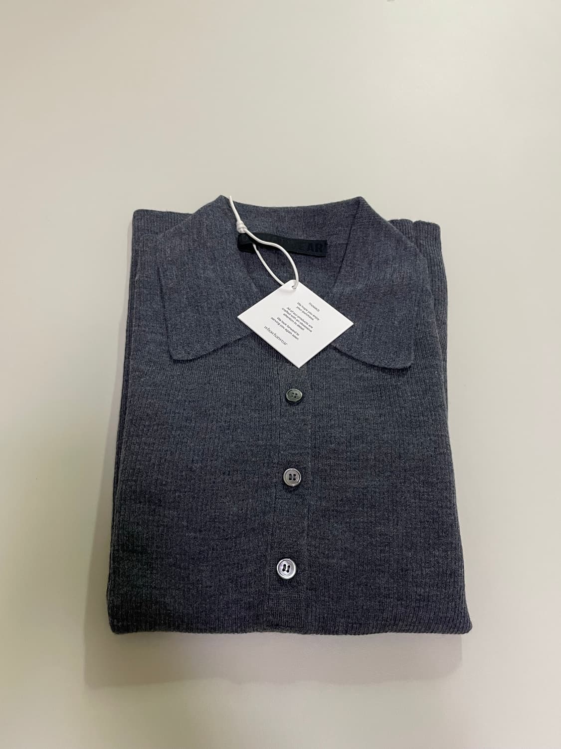 후왓웨어 flow soft pk knit  차콜 새상품(s) 상품이미지9