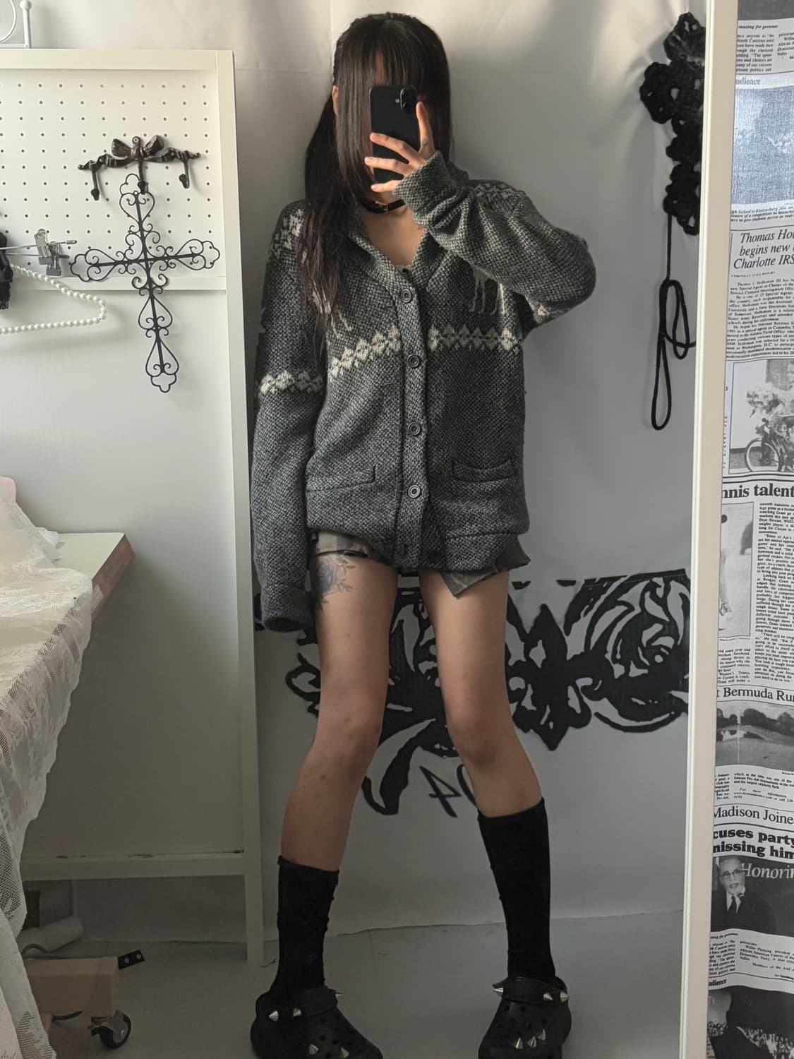 • Abercrombie Grey Nordic Cardigan 상품이미지4