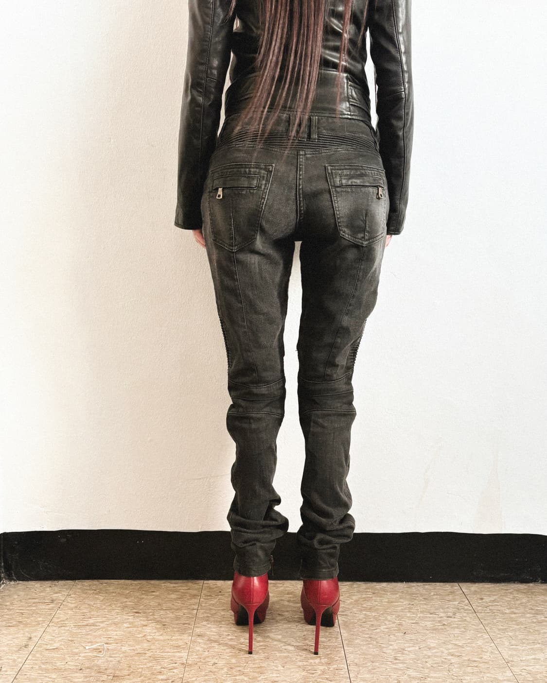 발망 10SS 데카르넹 로우라이즈 워시드 바이커데님 상품이미지2