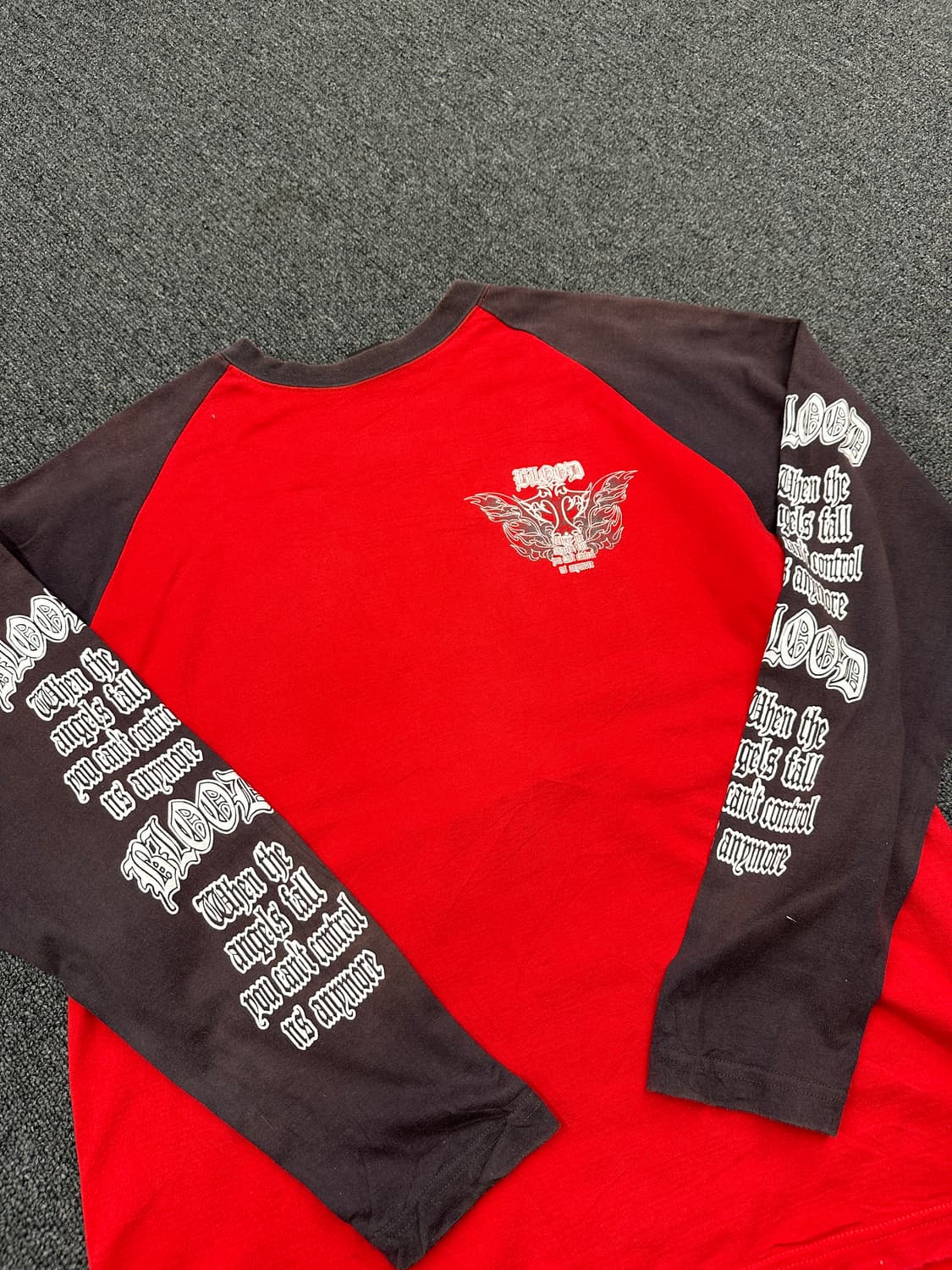 L) Beaumere 빈티지 프린팅 래글런 롱슬리브 긴팔티 상품이미지3