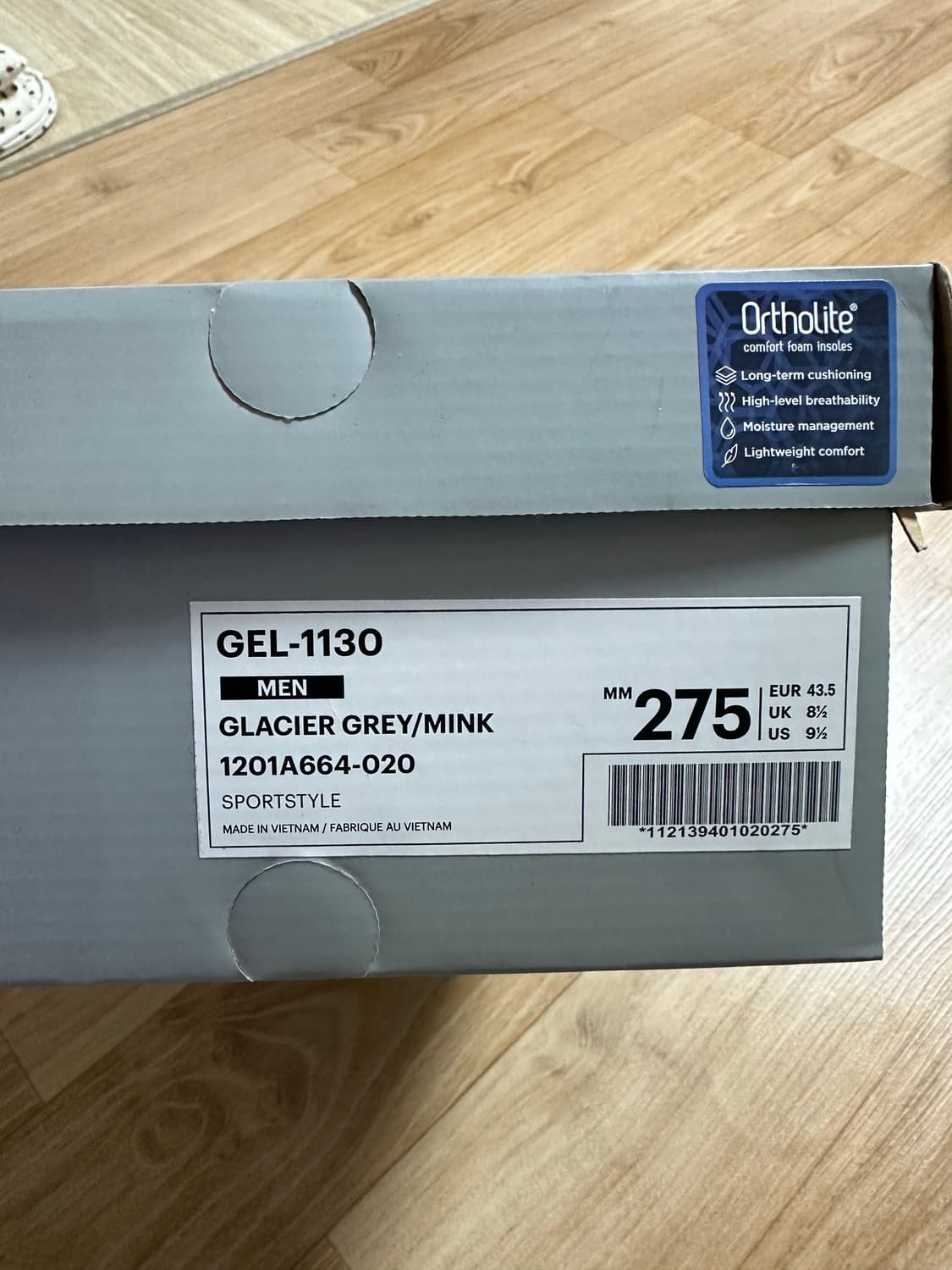 아식스 x I4P 젤 1130 글레이셔 그레이 밍크 275 상품이미지2