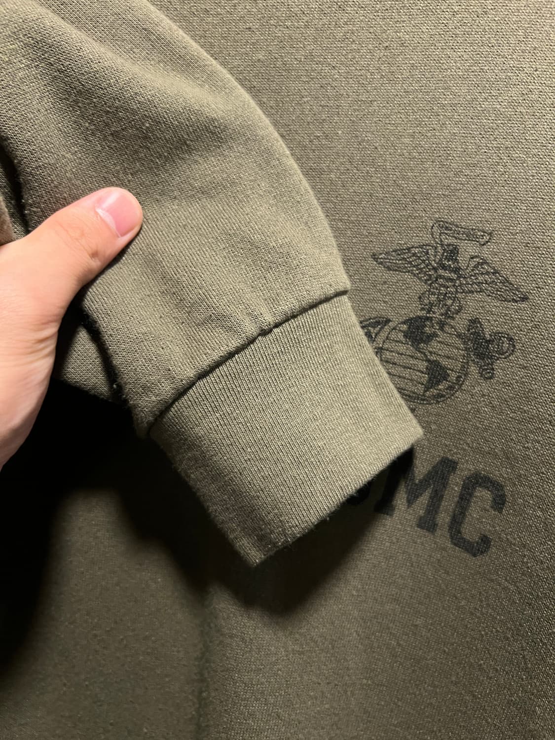 [M]오리지널 USMC 미 해병대 올리브 그린 스웻셔츠 상품이미지4