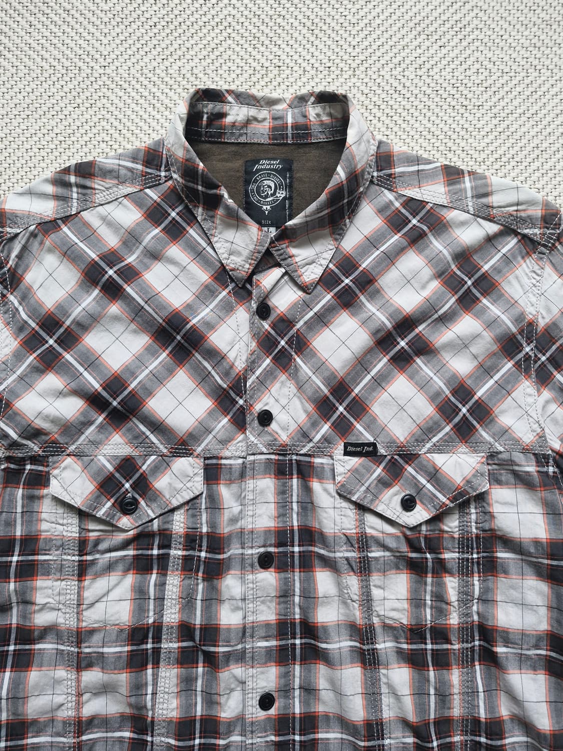 디젤 플레이드 워크셔츠 L  상품이미지4