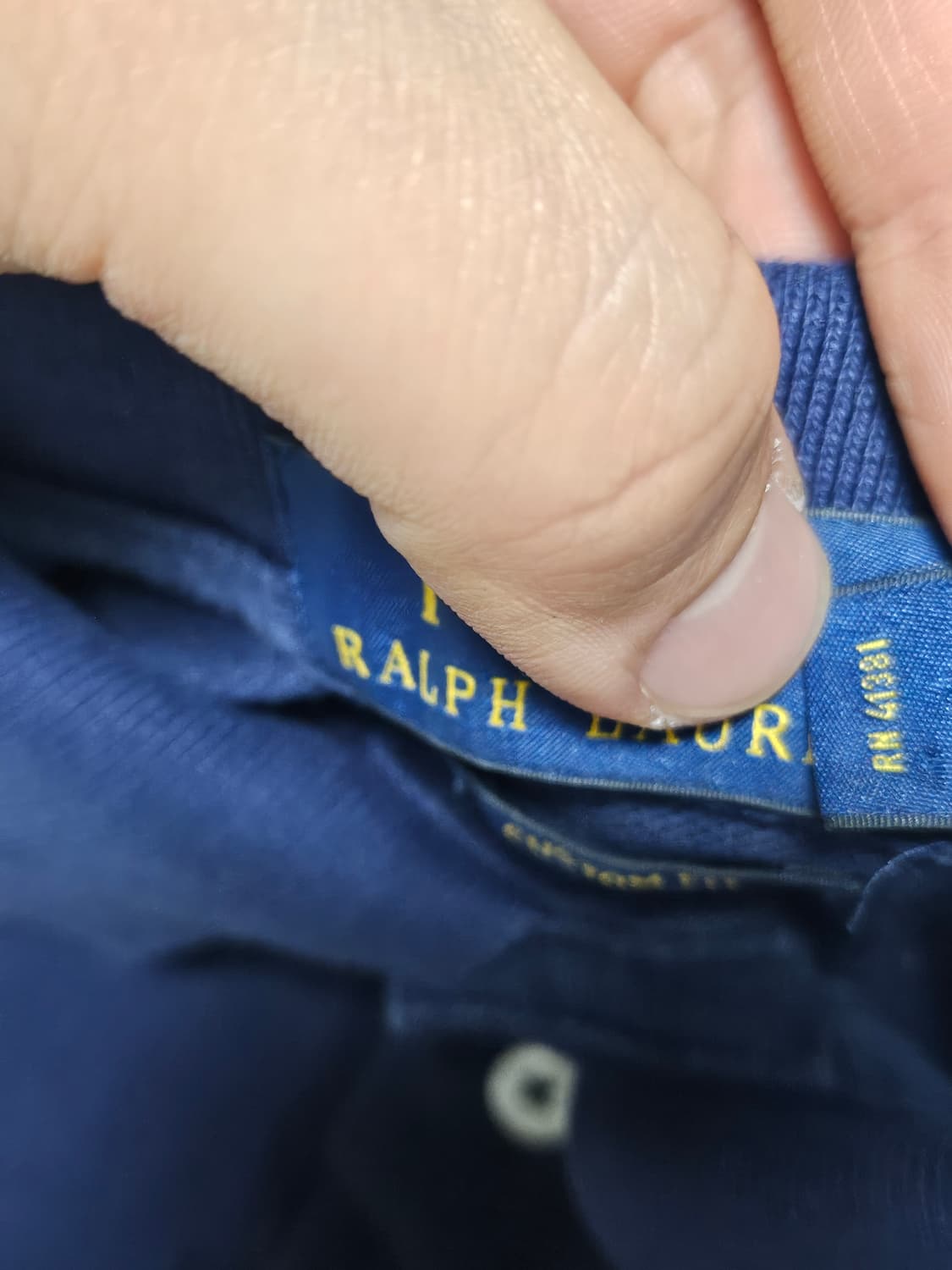 폴로랄프로렌 빅포니 사선 카라티 핀터깔 여성 M 상품이미지6