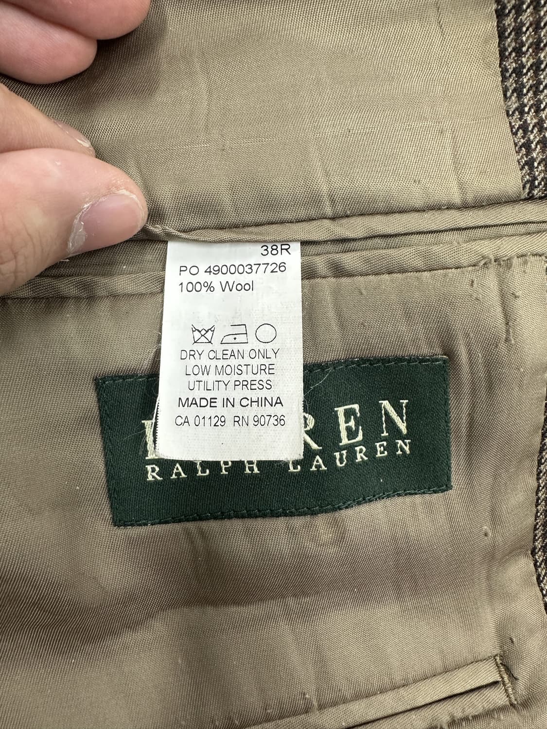 로렌 랄프로렌 체크 투버튼 블레이저 상품이미지4