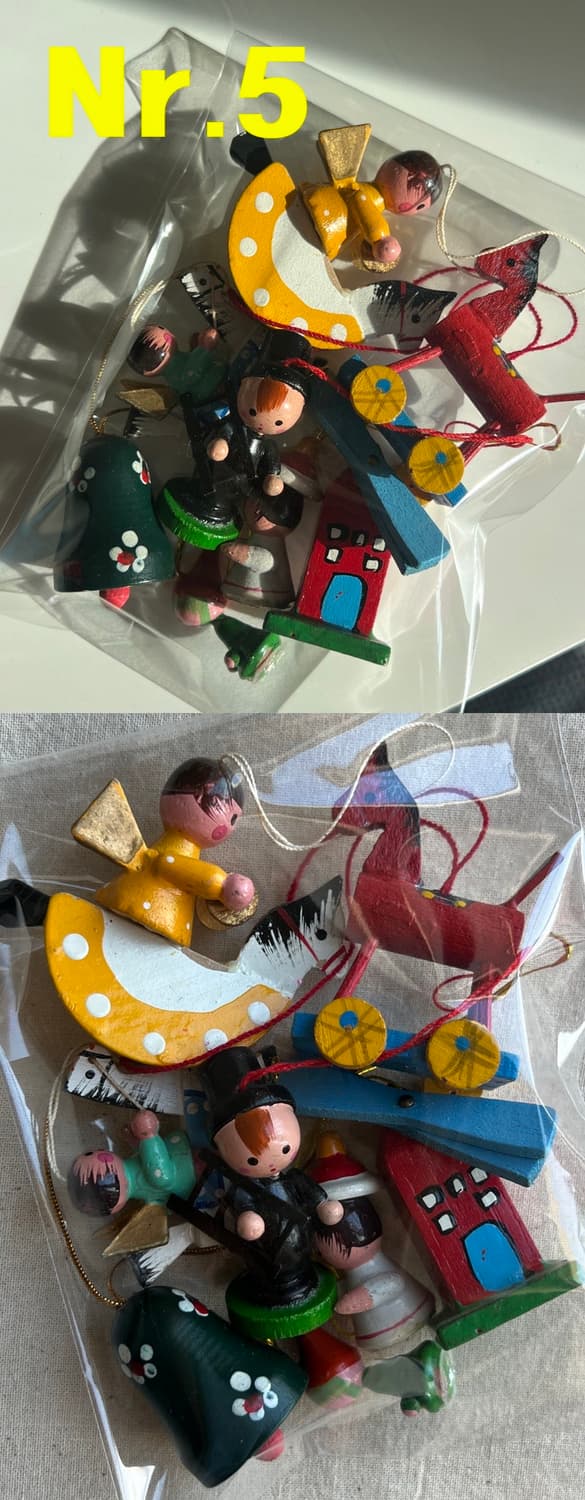 독일 70년대 동독 크리스마스 오너먼트 랜덤 세트 상품이미지2