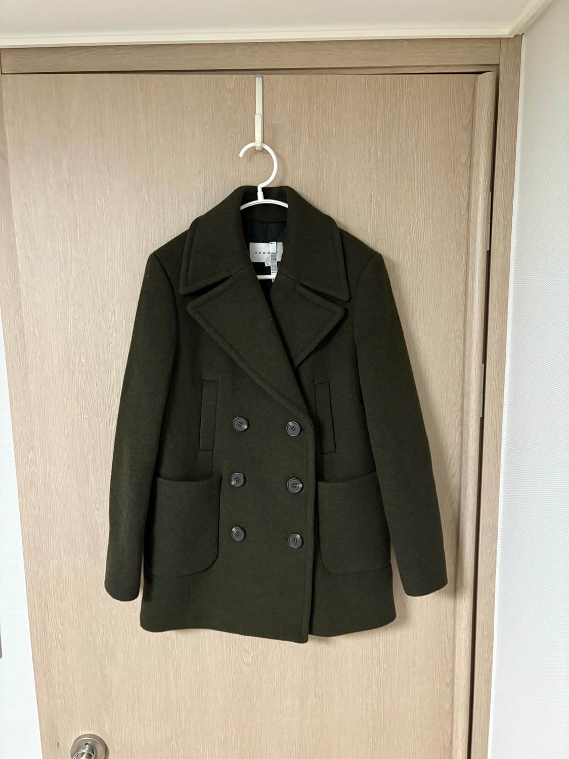 Sandro 울 피코트 카키  상품이미지1