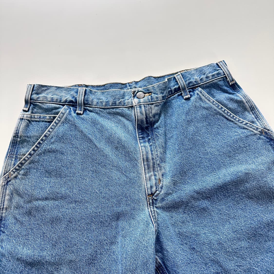 칼하트 B29 데님 워크 쇼츠 W36 | 빈티지 워싱 / 해머 포켓 상품이미지2