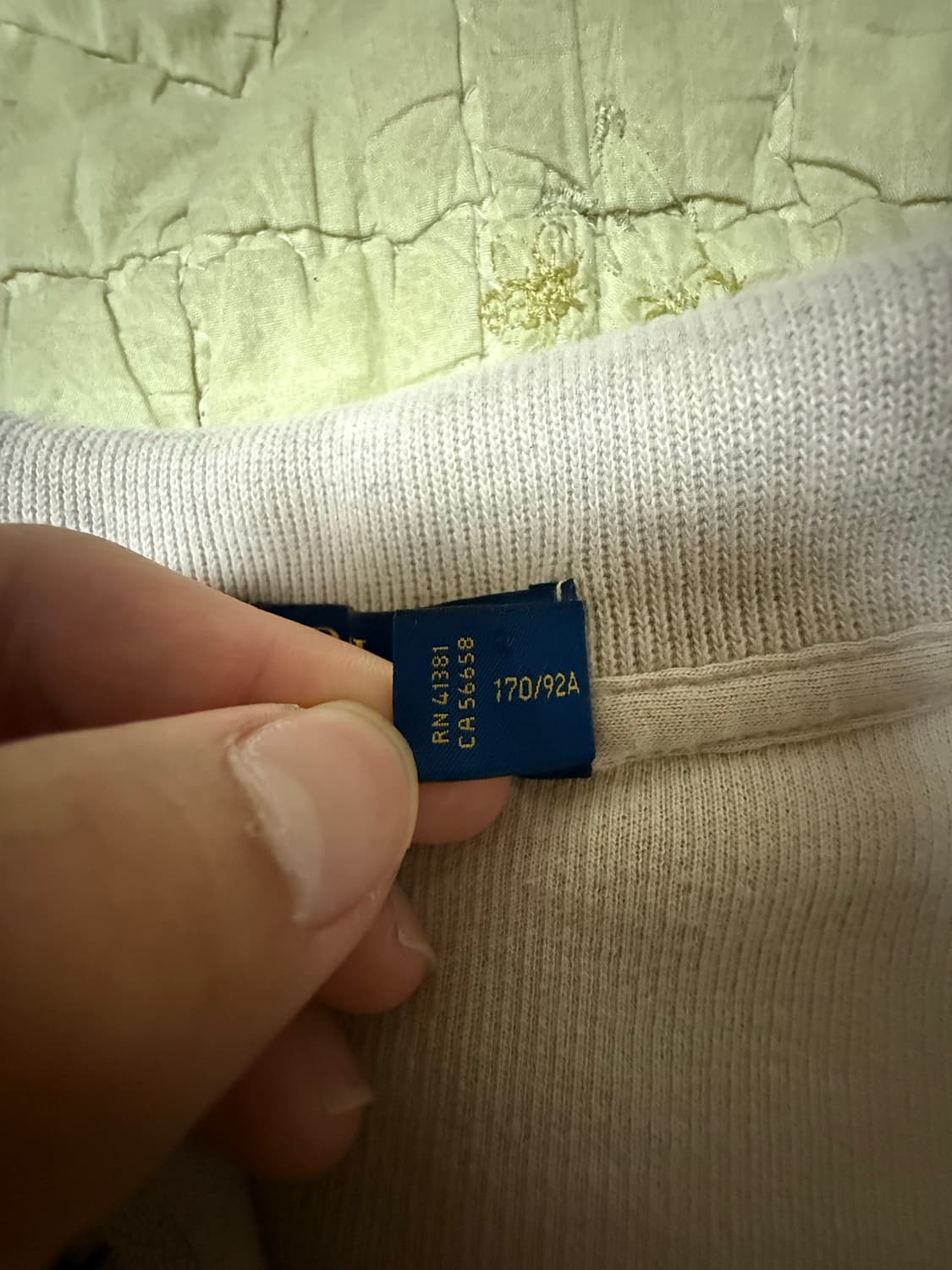 폴로 베이지 반집업 니트 S 상품이미지4