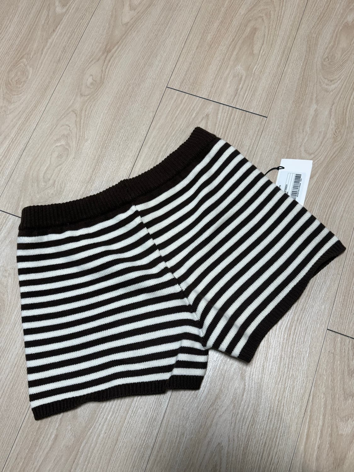 kijun 스트라이프 니트 쇼츠 팬츠 상품이미지5