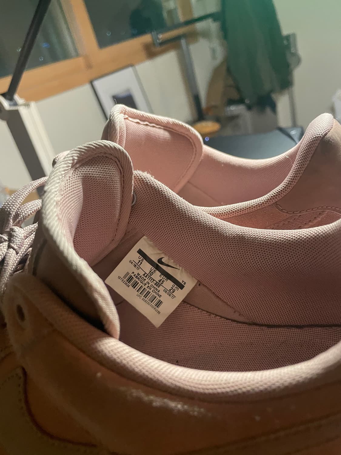 [290] nike 에어포스 1 파티클 핑크 스웨이드 상품이미지3
