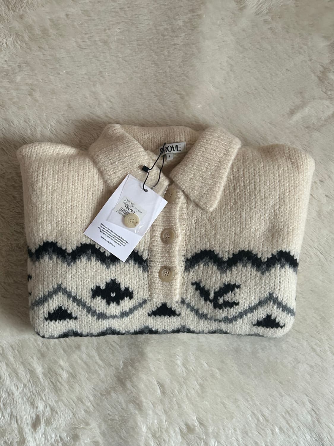 택O) 그로브 AILE 니트 아이보리 상품이미지5
