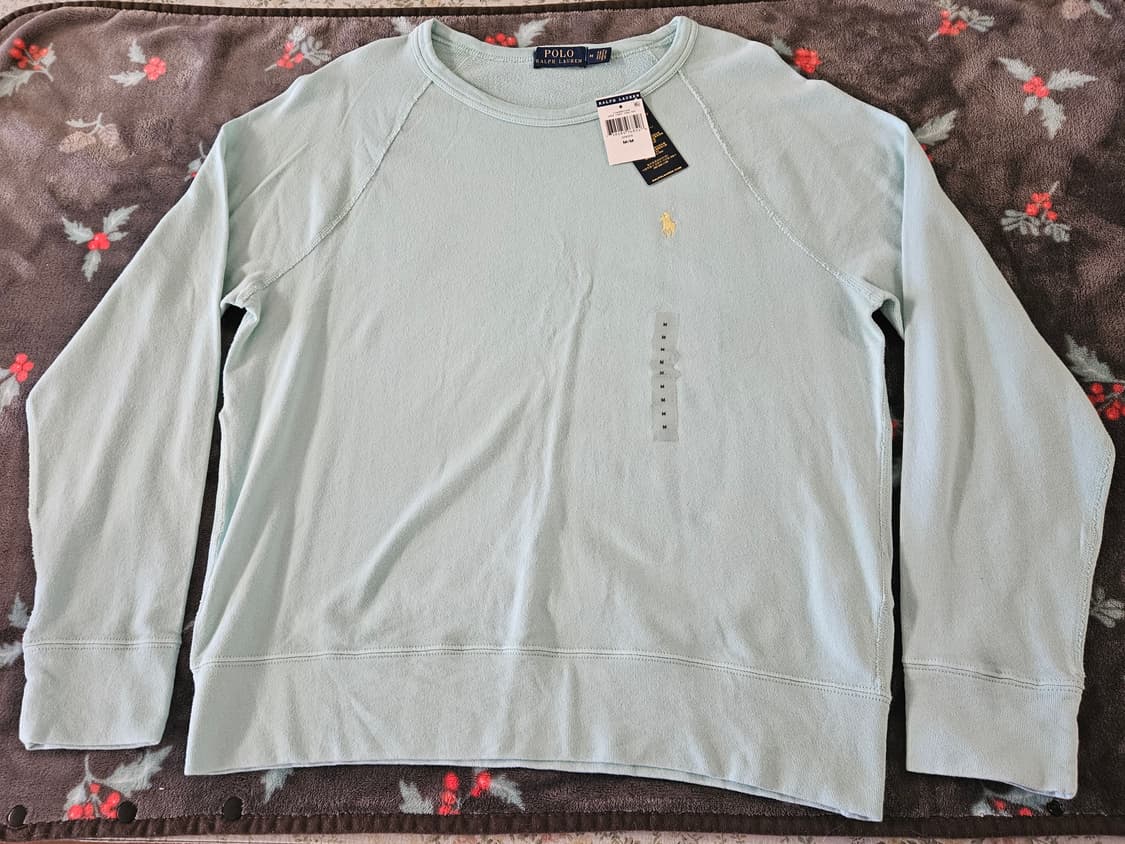 [해외M] 폴로 랄프 로렌 코튼 스파 테리 스웨트셔츠 민트 컬러 상품이미지7