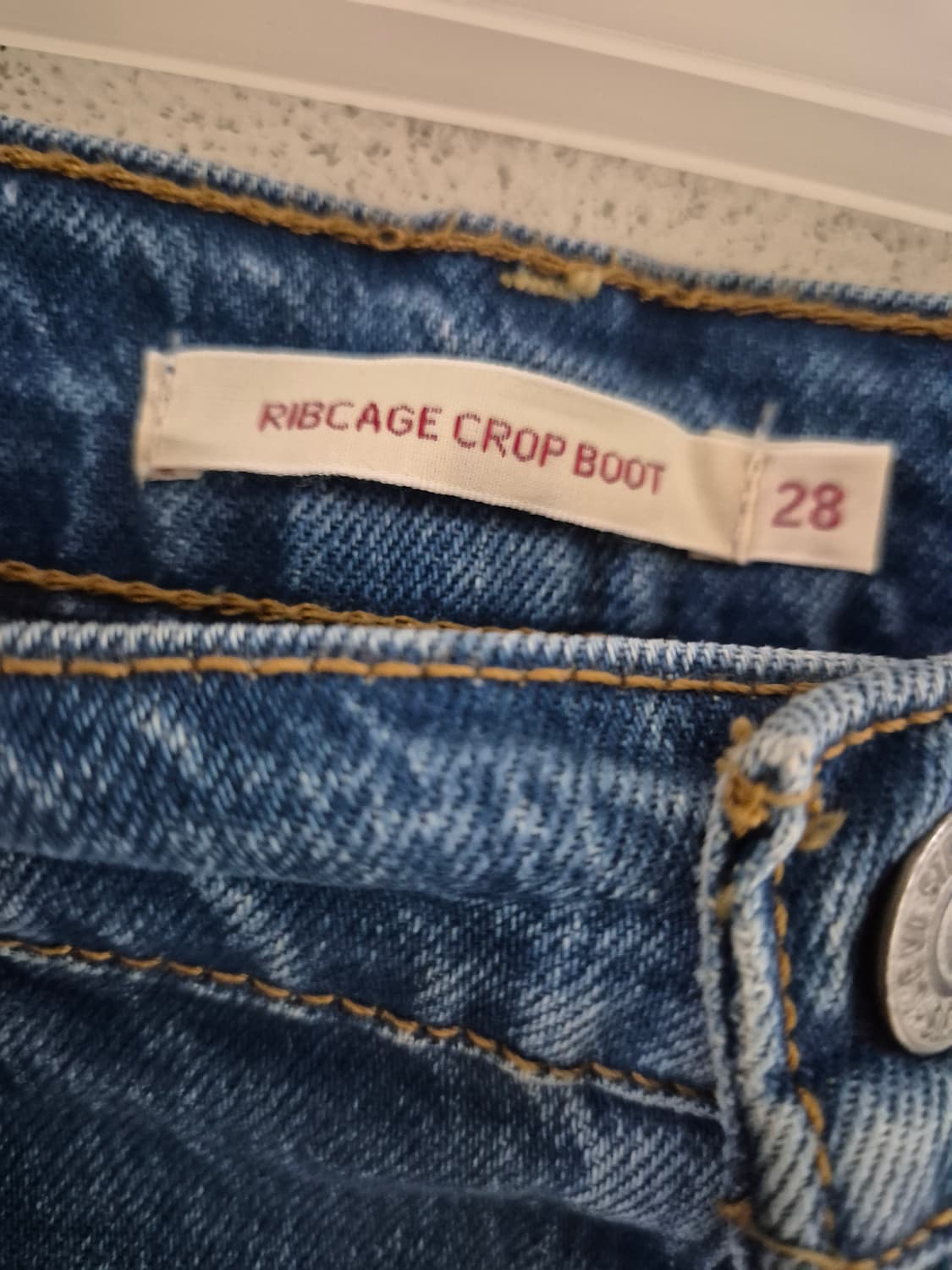 [25]리바이스 프리미엄 크롭 와이드부츠컷 데님청바지 여성용 스판 상품이미지5