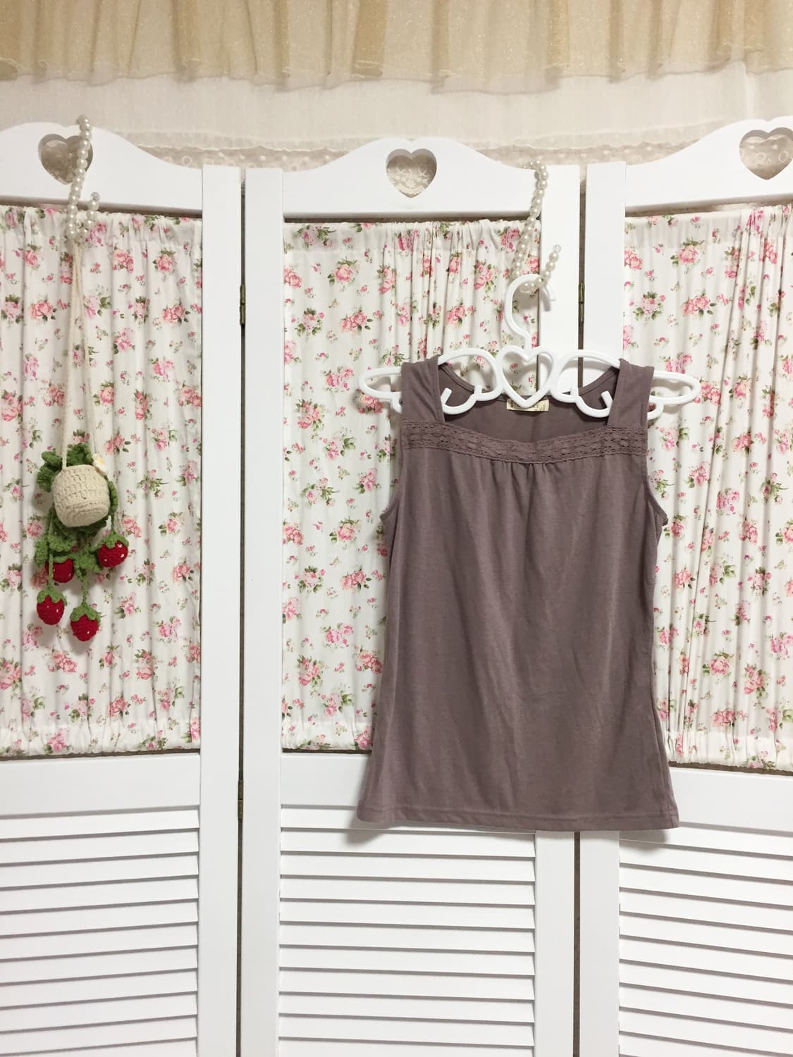 빈티지 모리걸 브라운 슬리브리스 상품이미지1