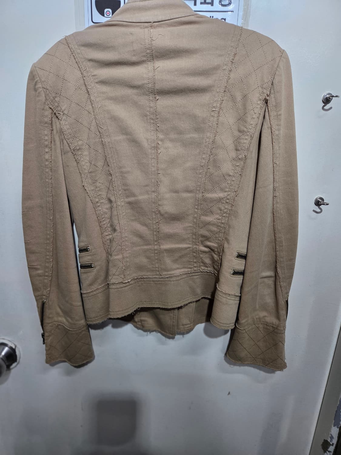 베이지색 라이더자켓 상품이미지2