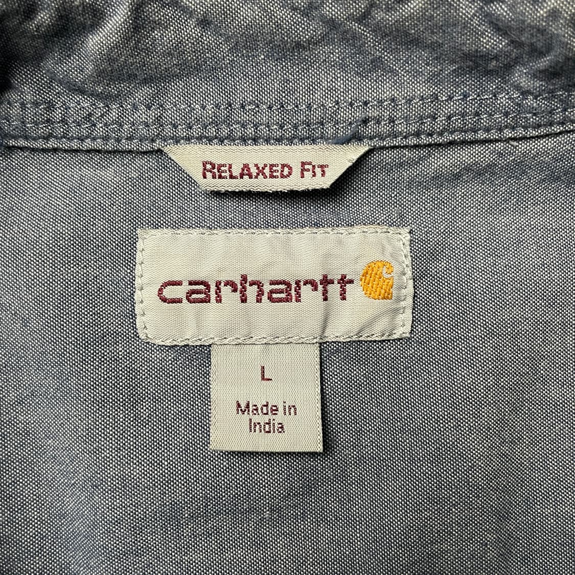 CARHARTT 칼하트 빈티지 블루 플랩포켓 반팔 워크셔츠 A01007 상품이미지9