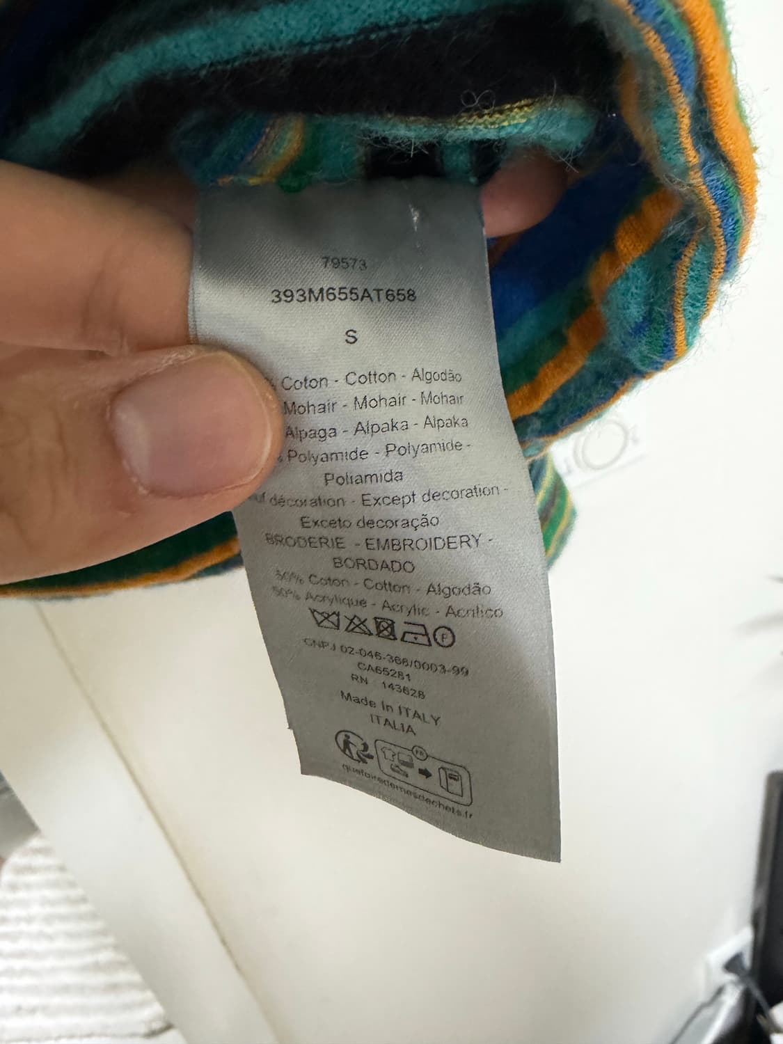 디올 x 데님티어스 모헤어 니트 상품이미지9