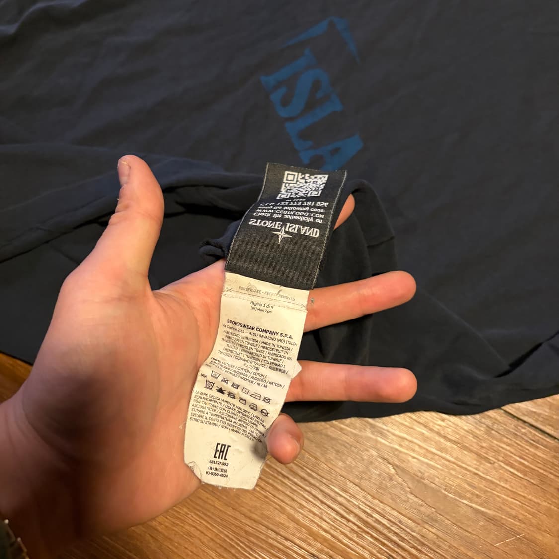 Stone island 가먼트 다이드 프린팅 티셔츠 상품이미지7