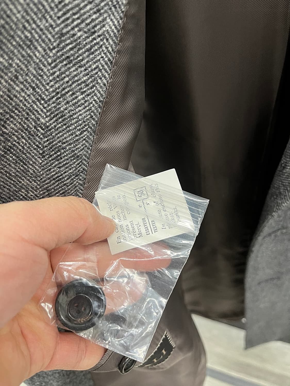 105-110) 까날리 헤링본 캐시미어100% 코트  상품이미지5