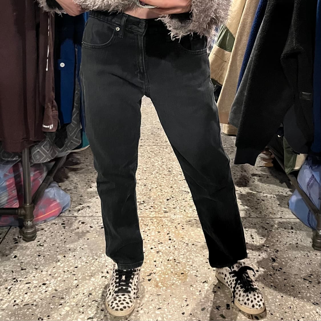 LEVI'S 리바이스 블랙 워싱 데님 팬츠  상품이미지2