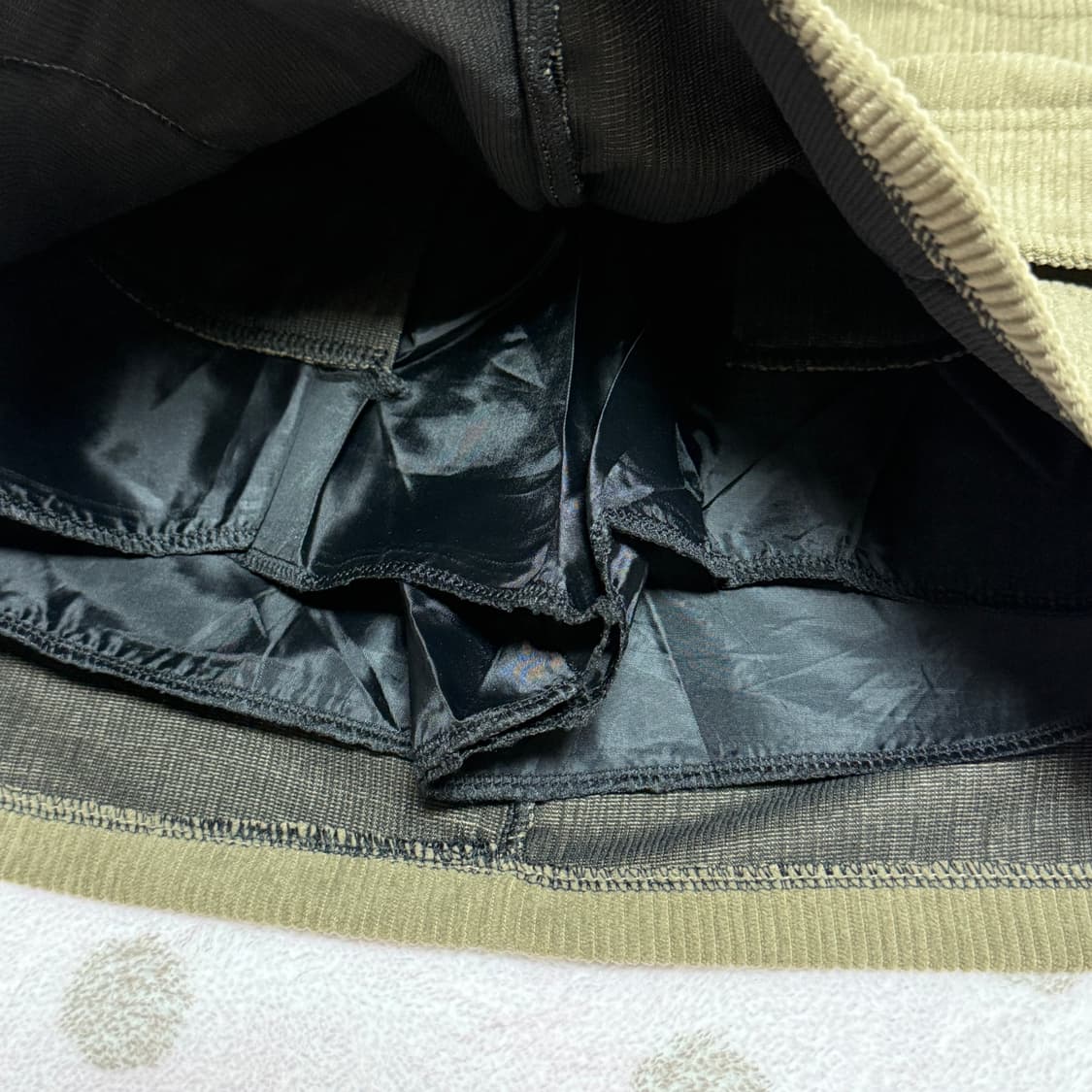 카키브라운 코듀로이 카고 스커트 상품이미지3