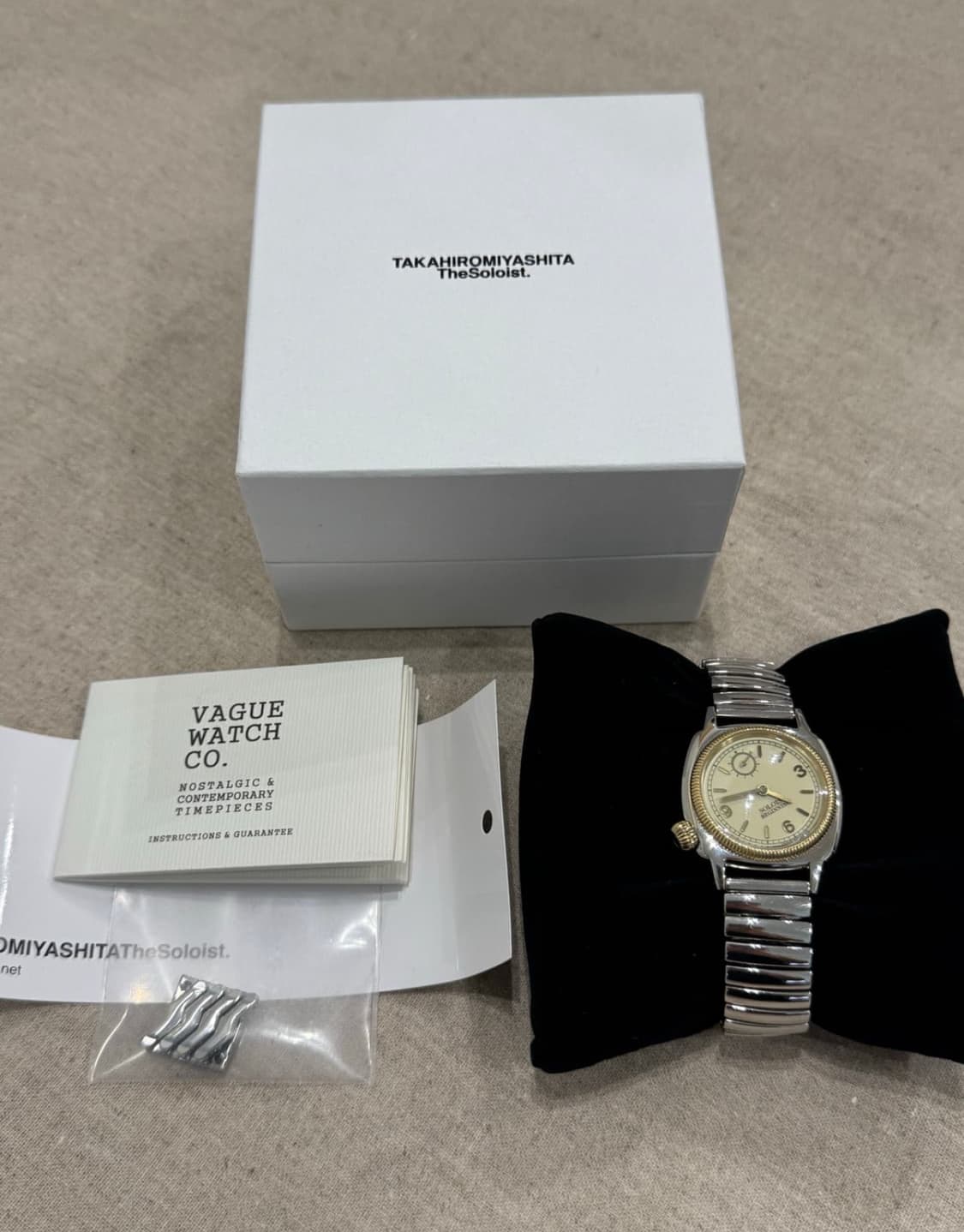 The soloist vague watch 익스텐션벨트 (Beige) 상품이미지1