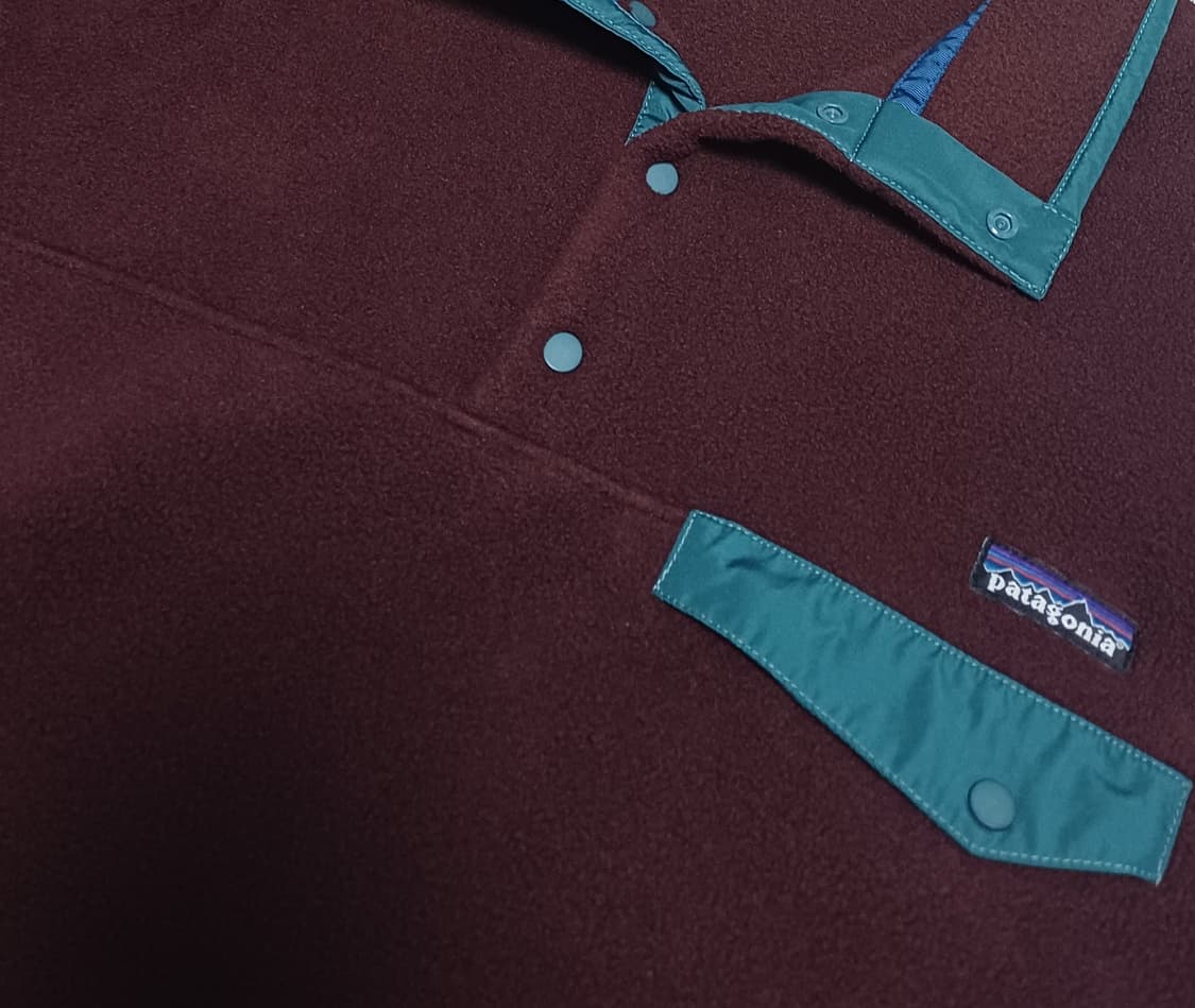 [L] 파타고니아 신칠라 스냅티 버건디 브라운 상품이미지5